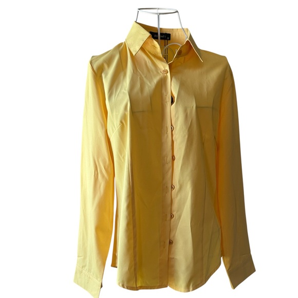 Chic Yellow Women's Blouse - Picture 1 of 7